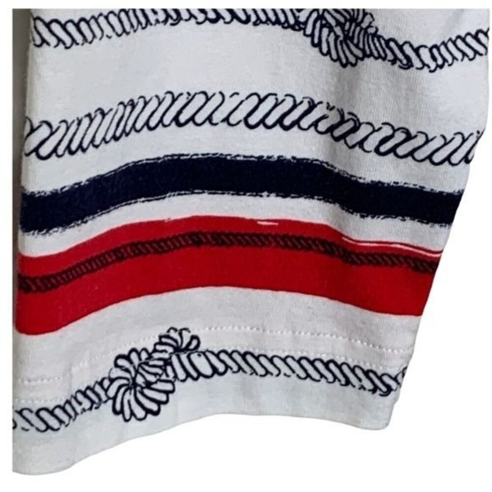 Chicos Weekends Zip Jacket Medium Red Yellow Stri… - image 4